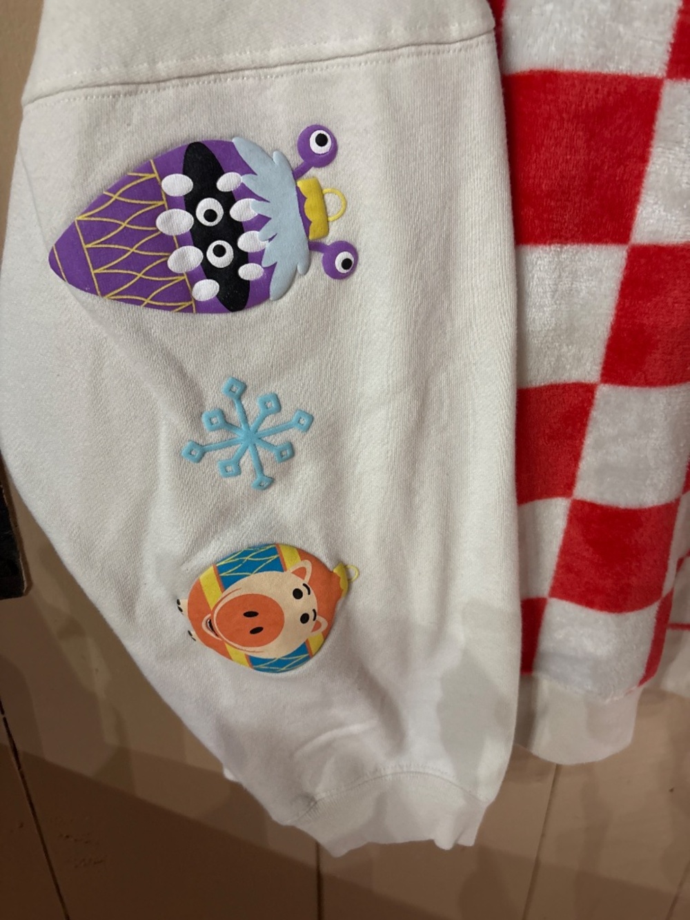Disney Pixar Holiday Checker Christmas Spirit Jersey from the 2022 holiday XXL - Picture 3 of 5